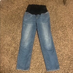 Isabel Maternity by Ingrid & Isabel Straight Leg Denim with Full Panel